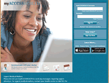 Tablet Screenshot of myaccesshealth.net