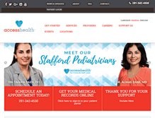 Tablet Screenshot of myaccesshealth.org